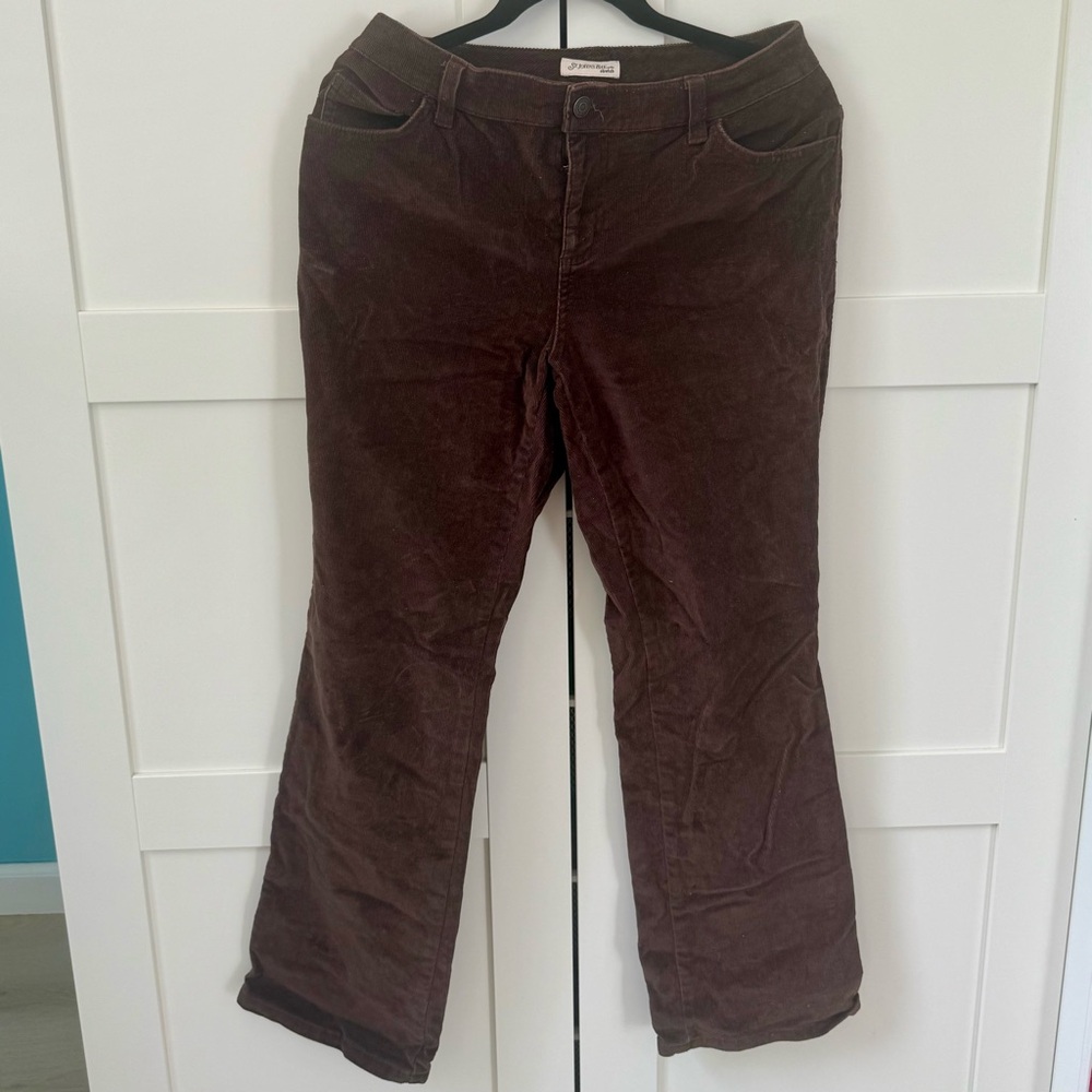 St. John's Bay Women's Chocolate Flare Corduroy Jeans